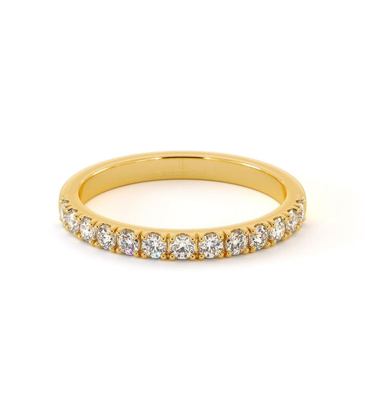Alliance en or jaune 18 carats, comparaison or blanc et or rose, Maison Isor