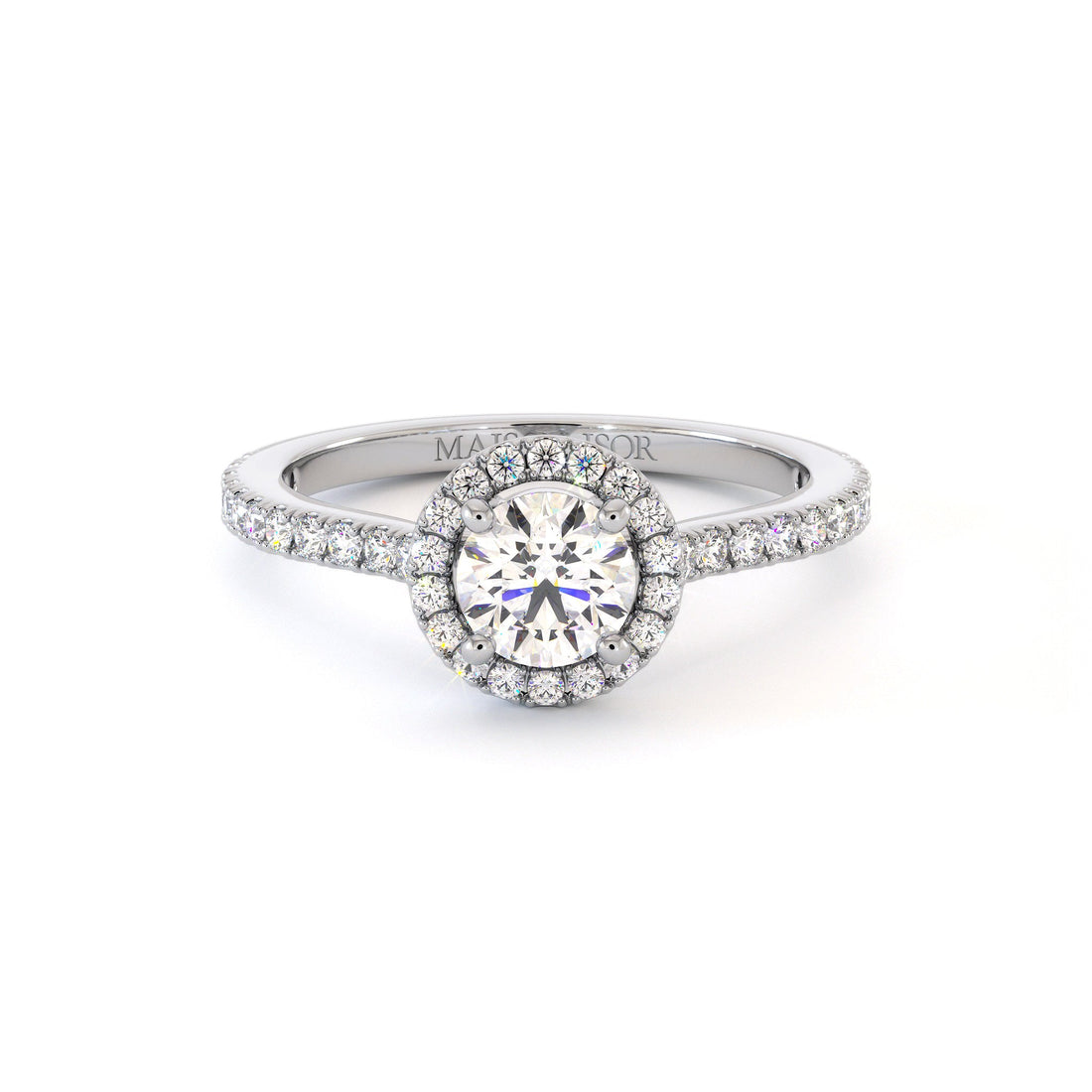 Bague de fiançailles solitaire en or 18 carats, styles solitaire et trilogie, Maison Isor