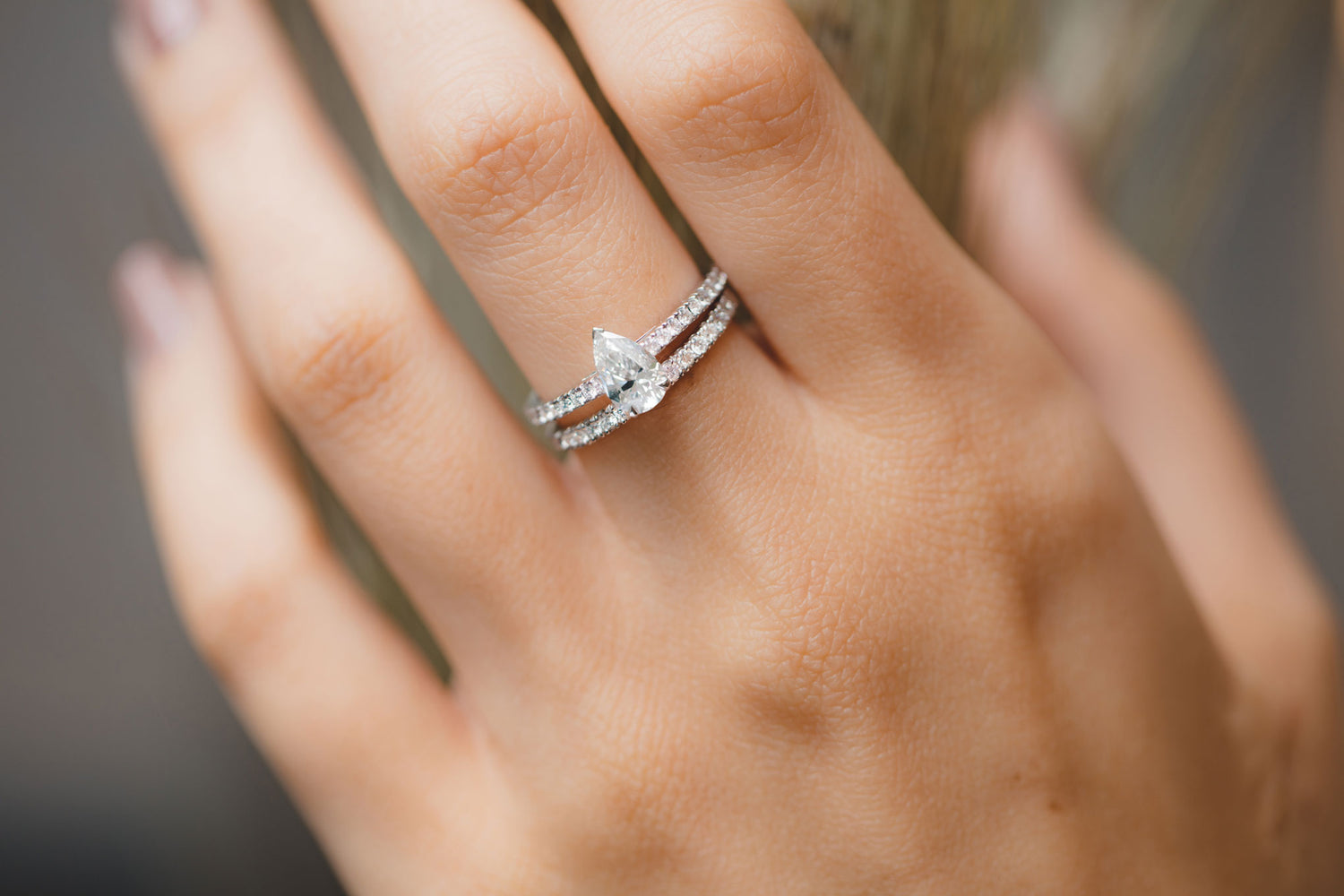 Bague de Fiançailles Poire