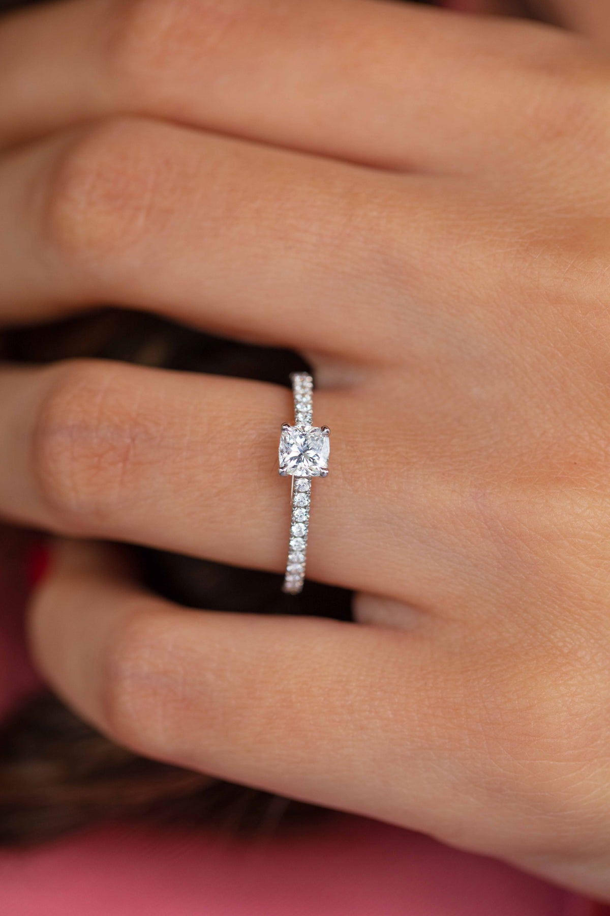 Bague de Fiançailles Coussin