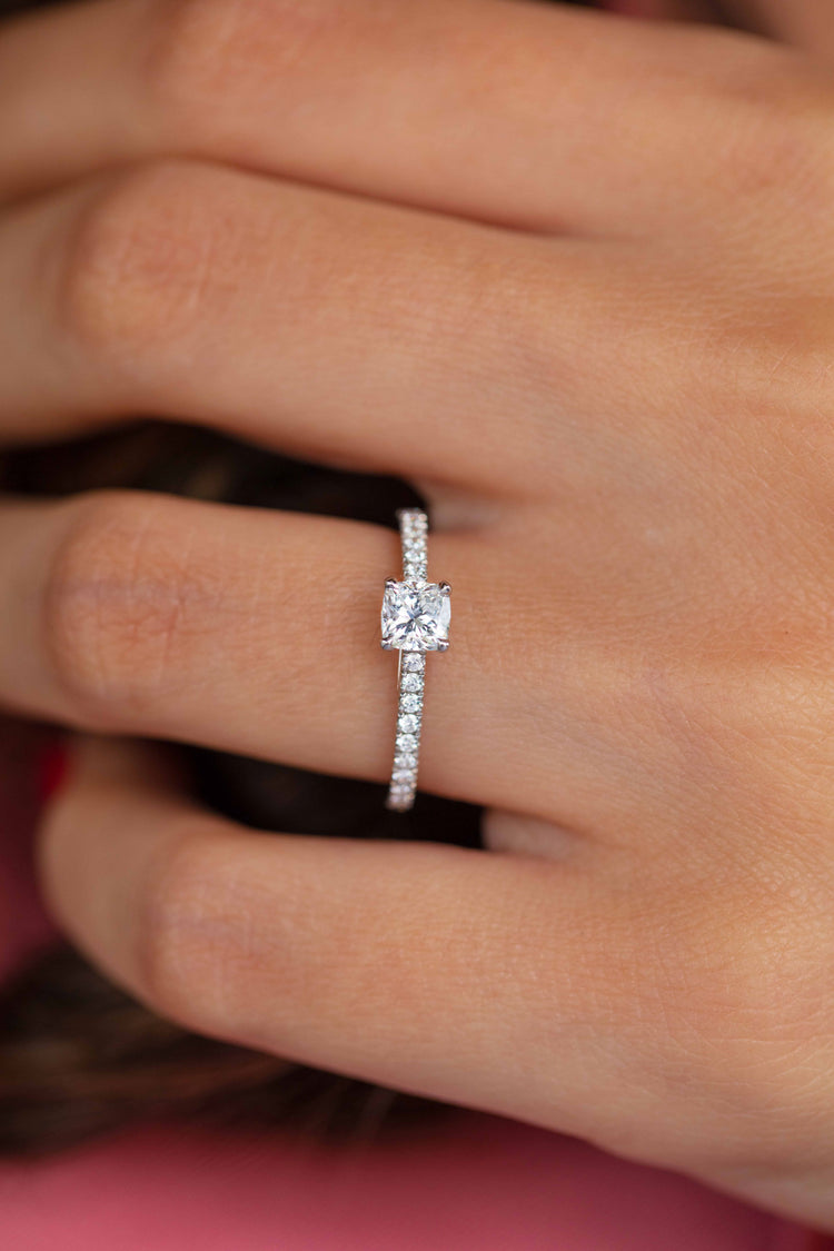 Bague de Fiançailles Coussin