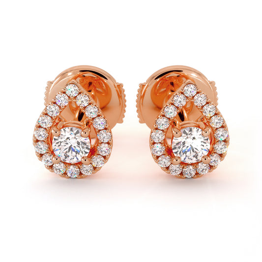 Boucle D'oreille Pluton - Or Rose