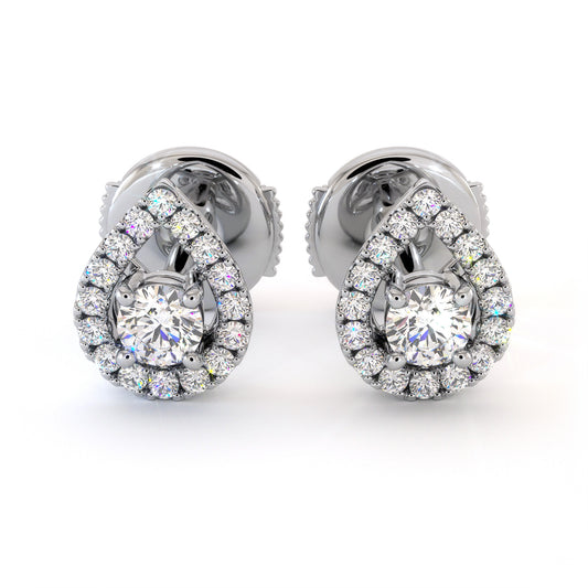 Boucle D'oreille Pluton - Or Blanc Palladié