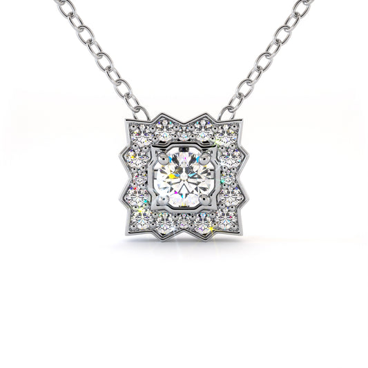 Collier Marta - Or Blanc Palladié