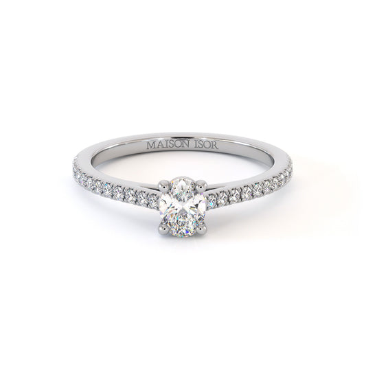 Solitaire Mylah - Or Blanc Palladié