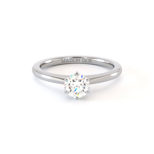 Solitaire Lyne - Or Blanc Palladié