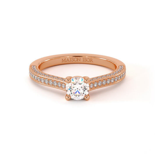 Solitaire Denali - Or Rose