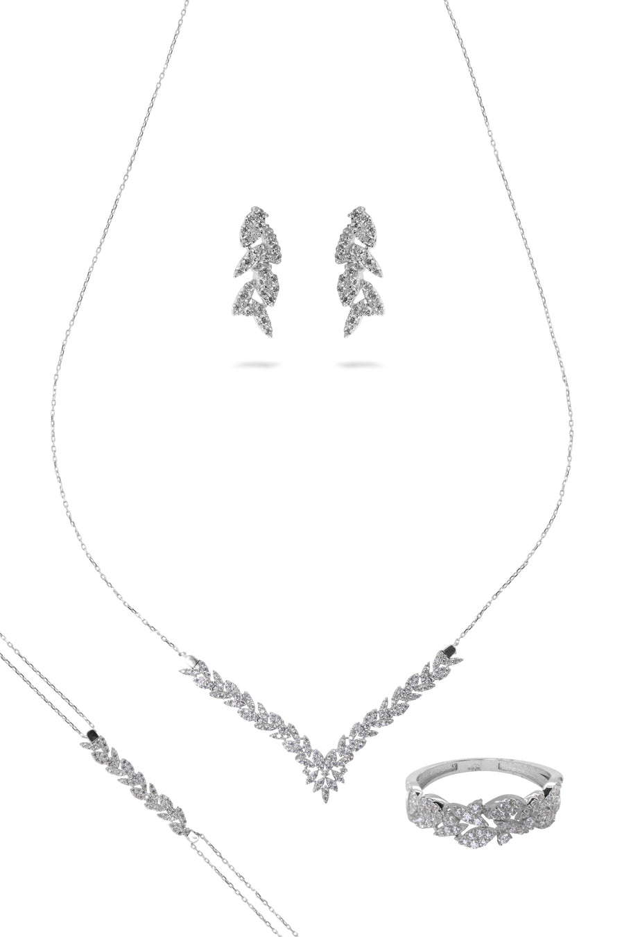 Parure Ronnie - Or Blanc