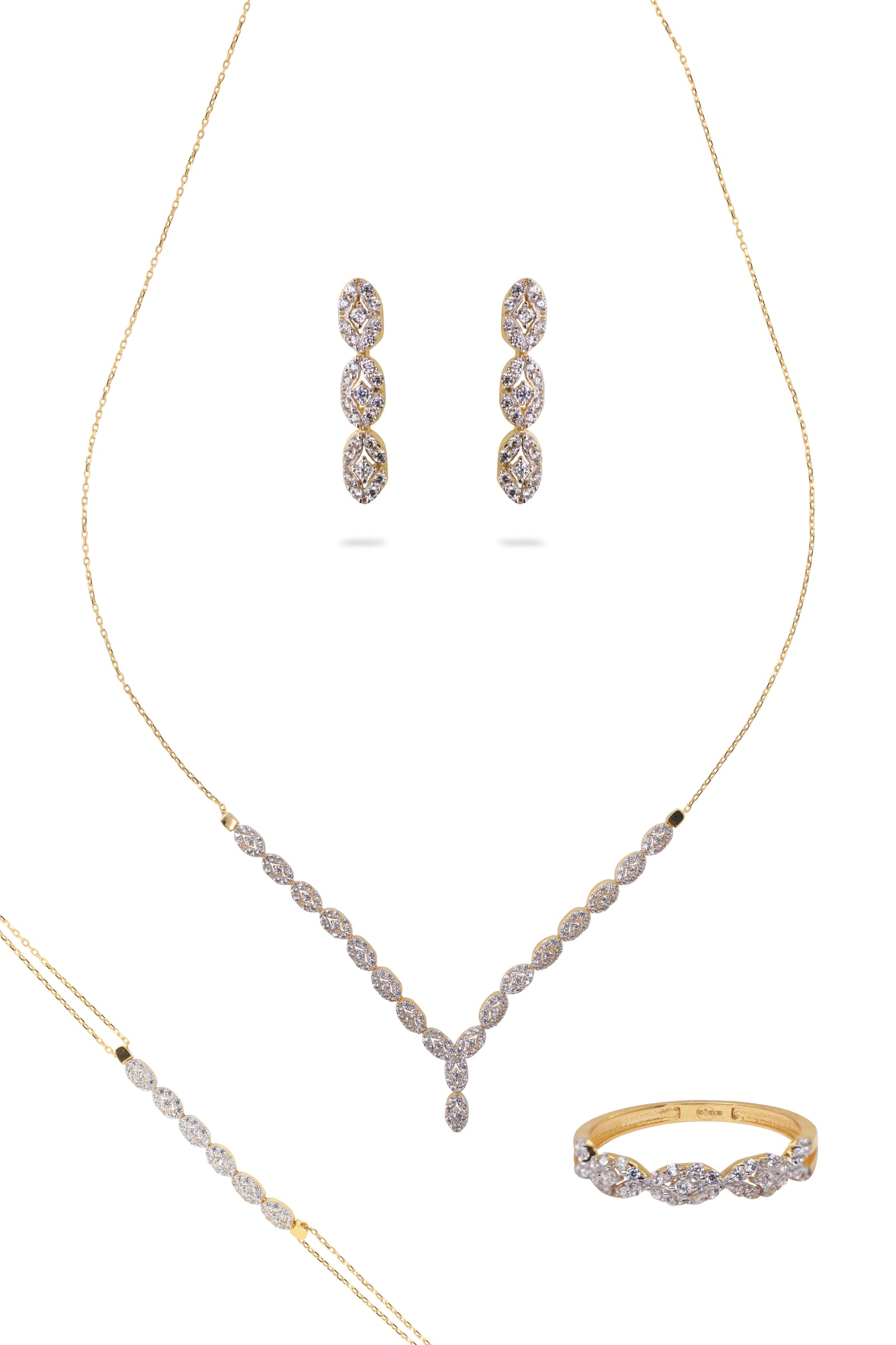 Parure de mariée Moana en or 18 carats - Maison Isor