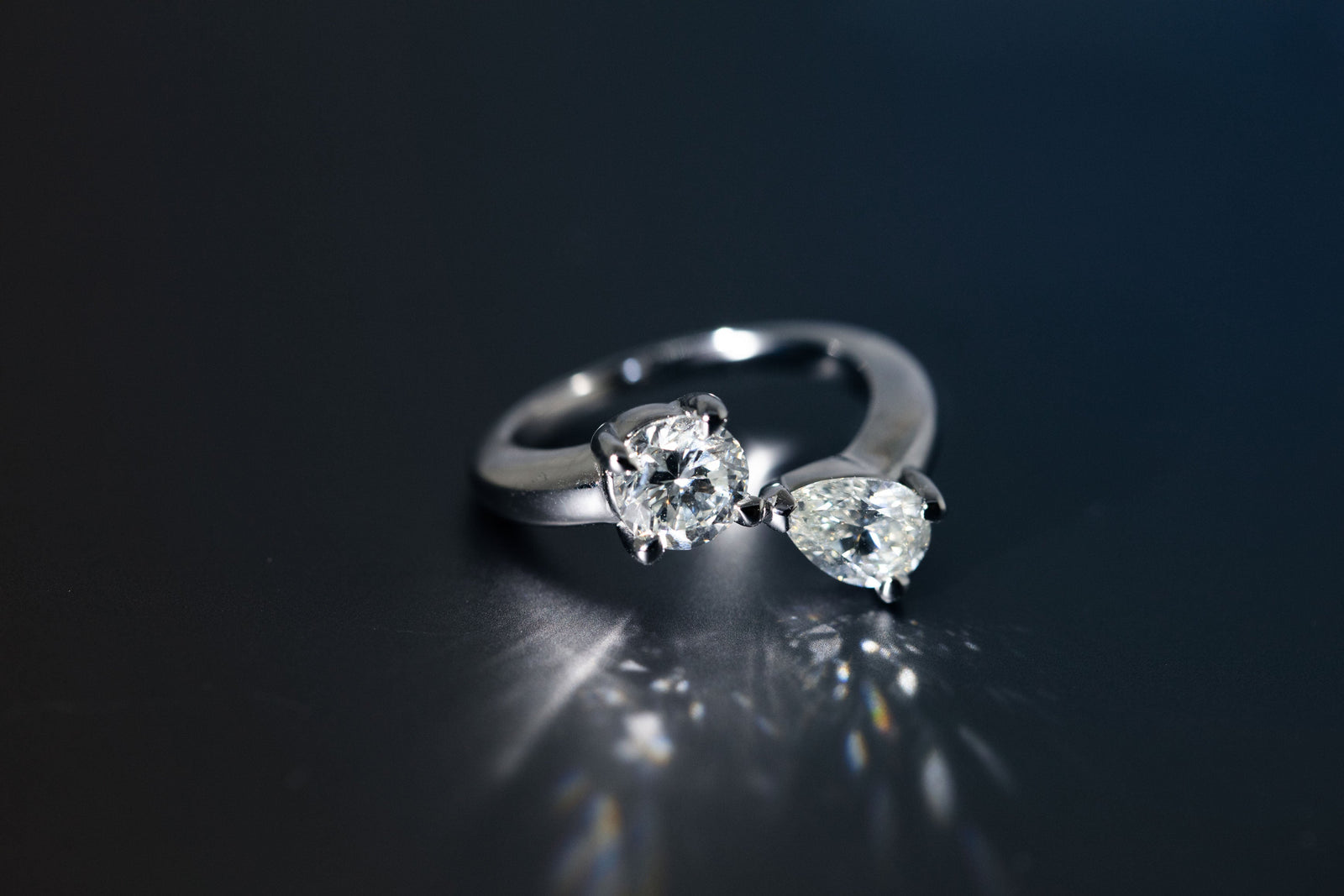 Bague Toi & Moi en or 18 carats - Maison Isor