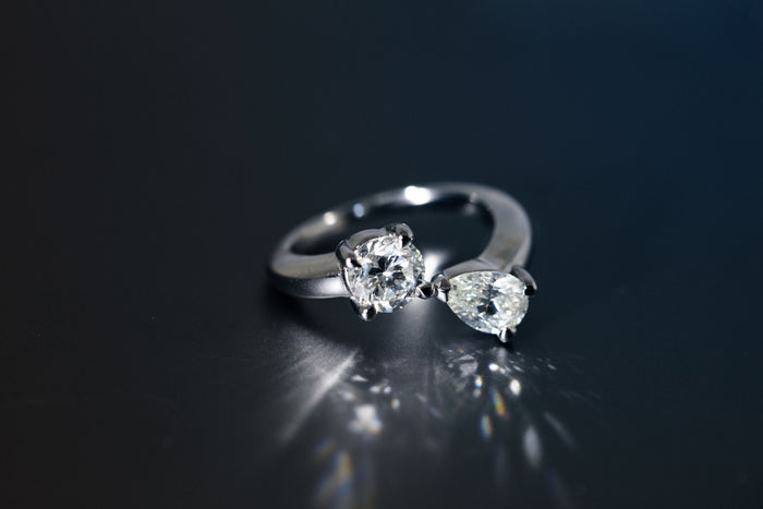 Bague Toi & Moi en or 18 carats - Maison Isor