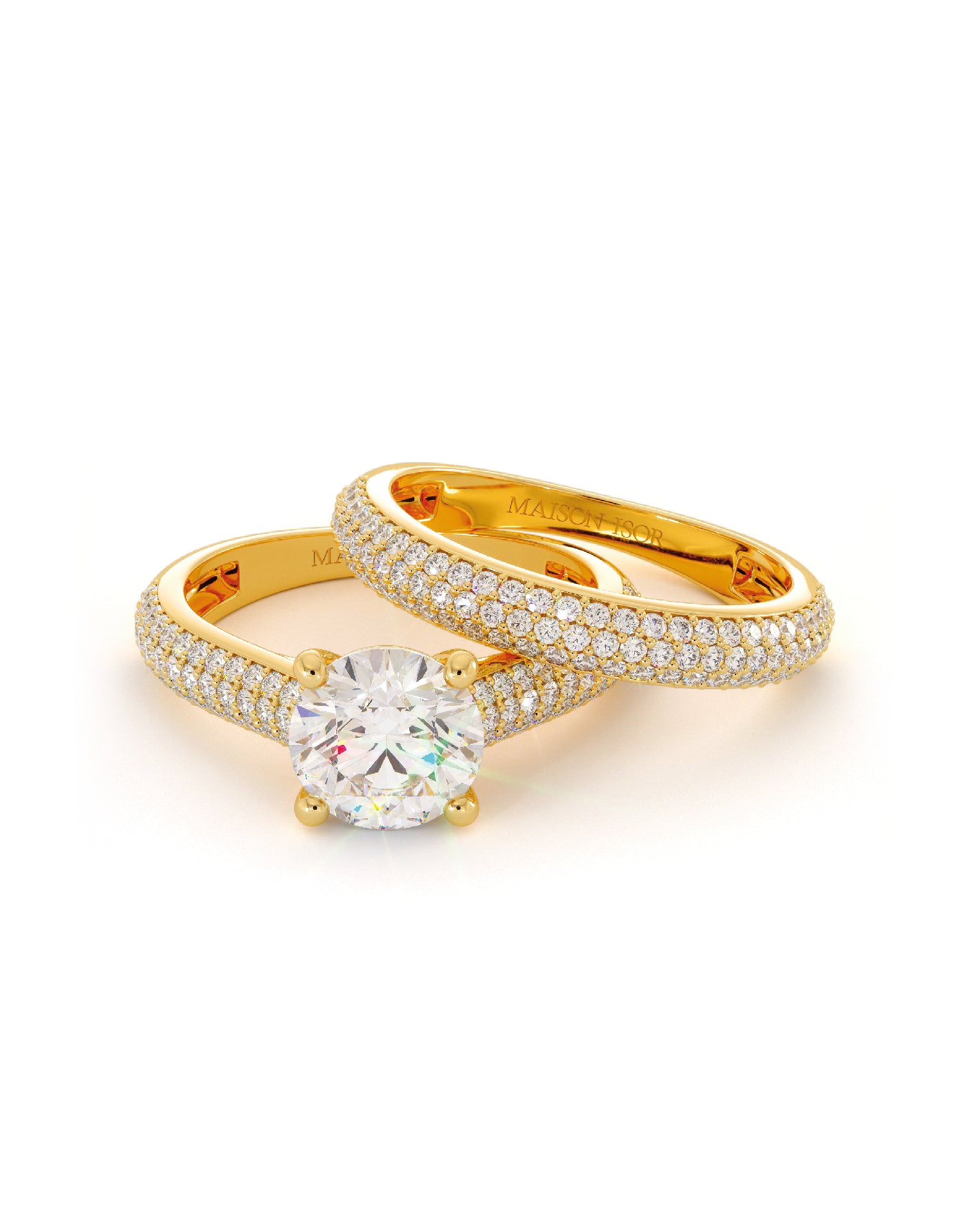 Duo de bagues Tiny en or 18 carats - Maison Isor