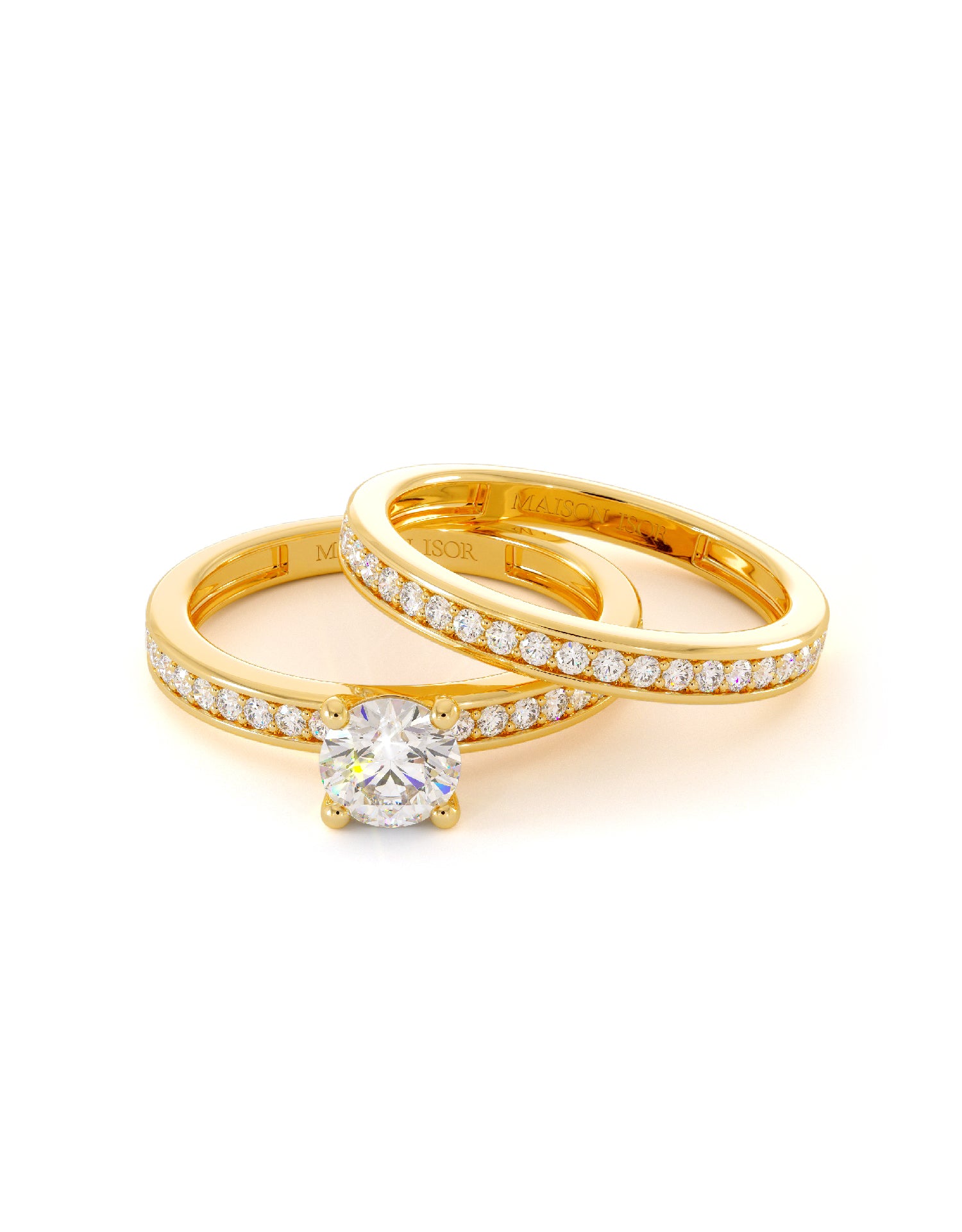 Duo de bagues Thaly en or 18 carats - Maison Isor