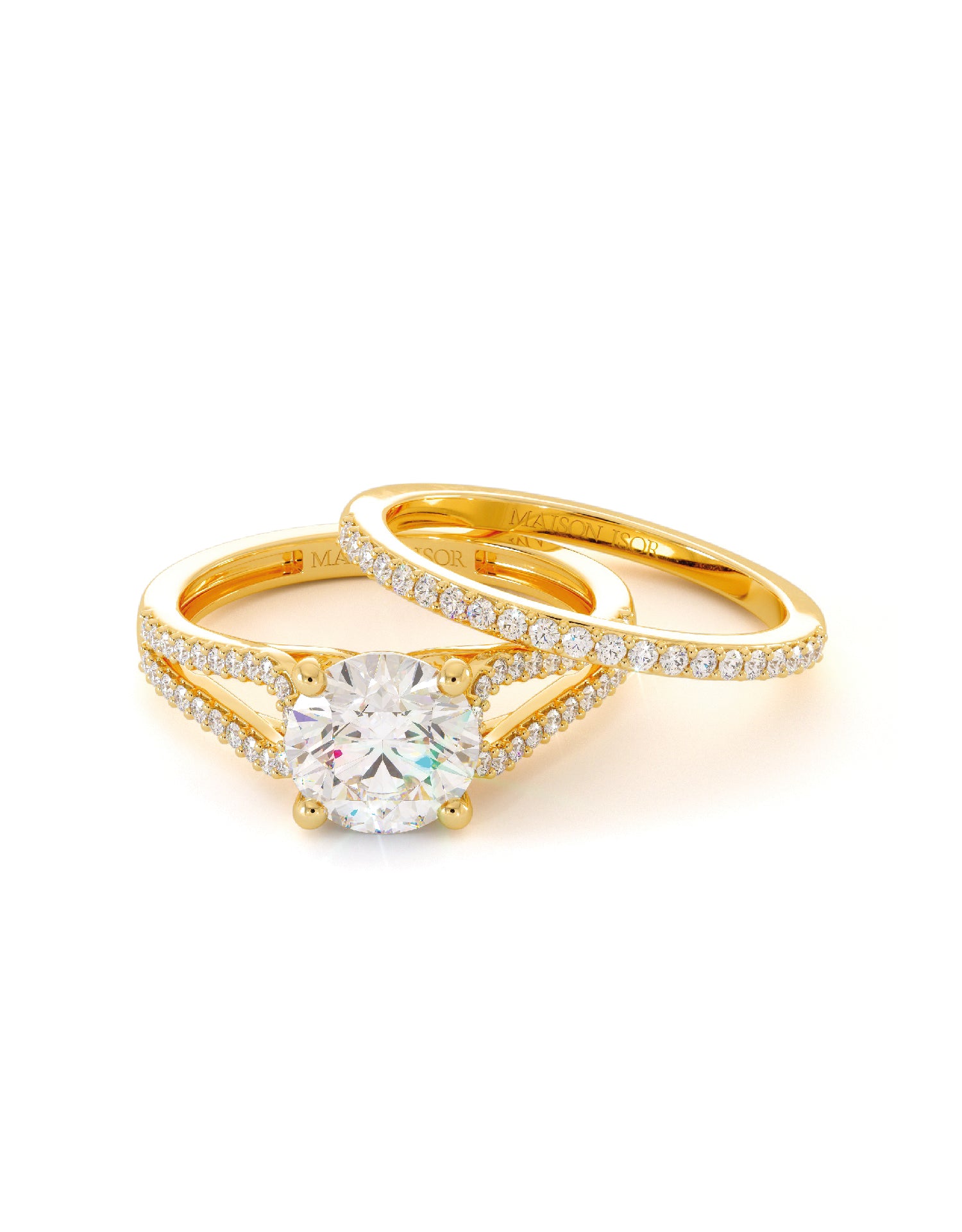Duo de bagues Uma en or 18 carats - Maison Isor