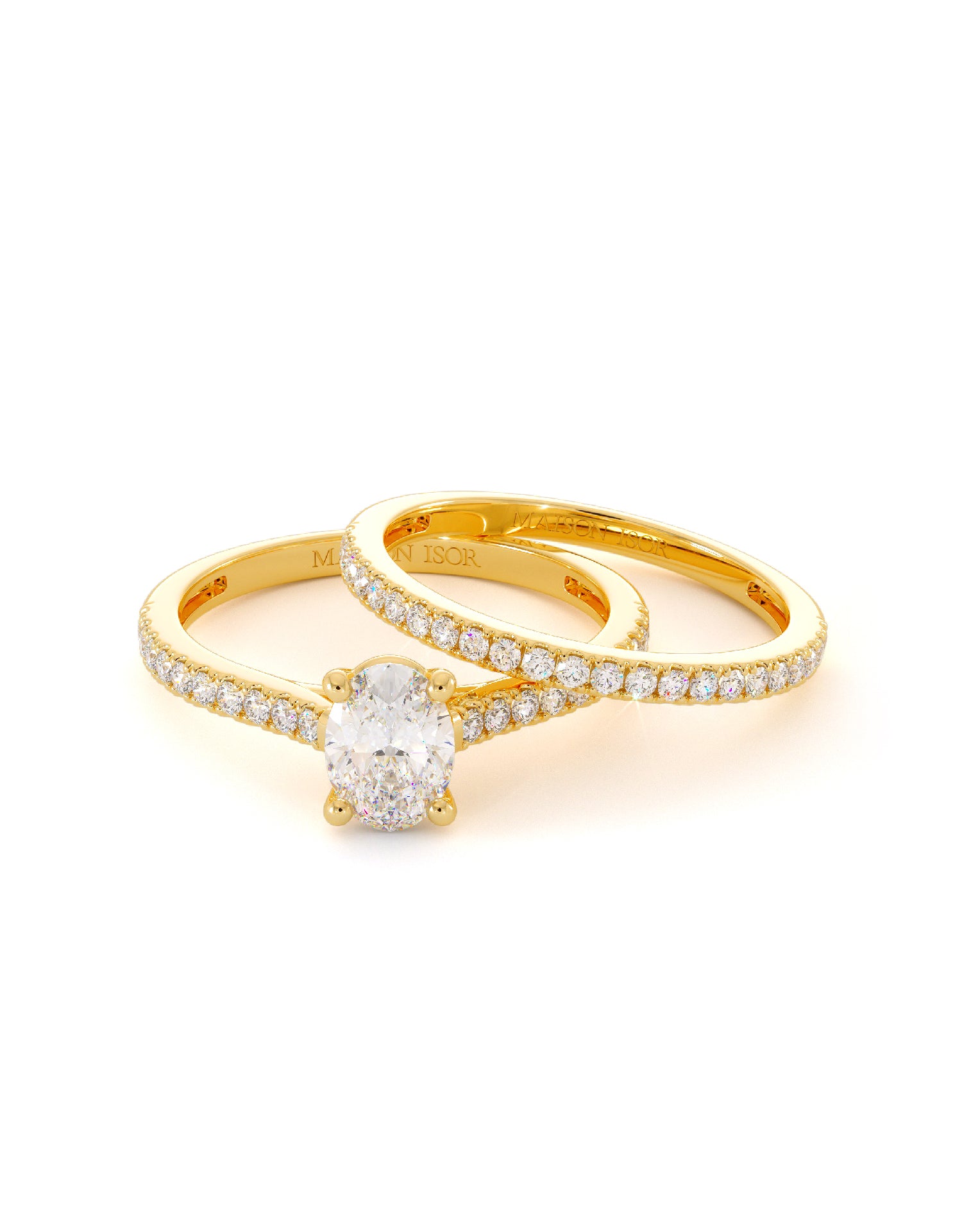 Duo de bagues Clery en or 18 carats - Maison Isor