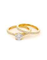 Duo de bagues Eléa en or 18 carats - Maison Isor