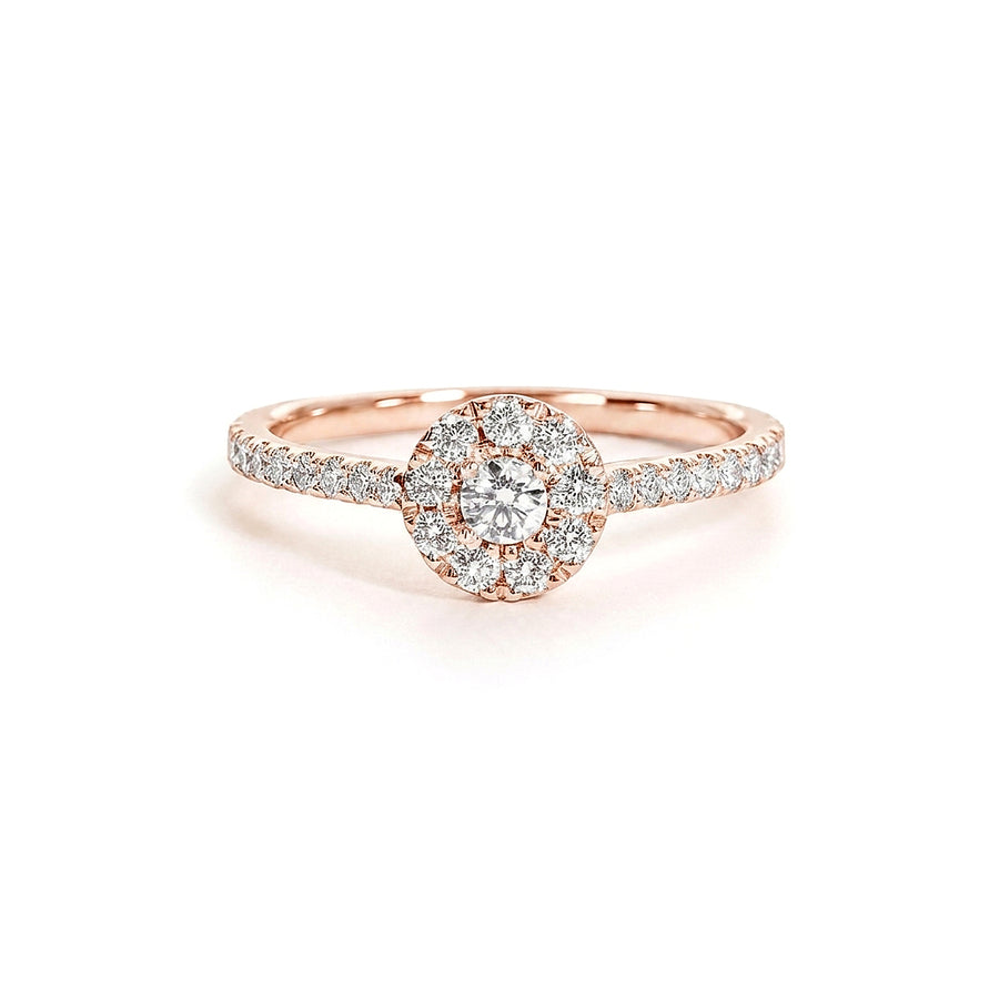Solitaire Ivoire - Or Rose