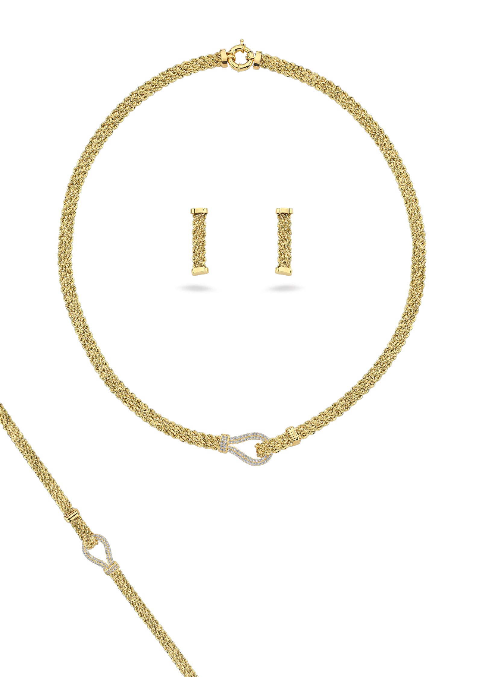 Parure de mariée Mao en or 18 carats - Maison Isor
