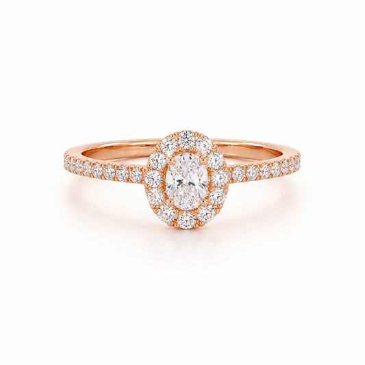 Solitaire Orée - Or Rose