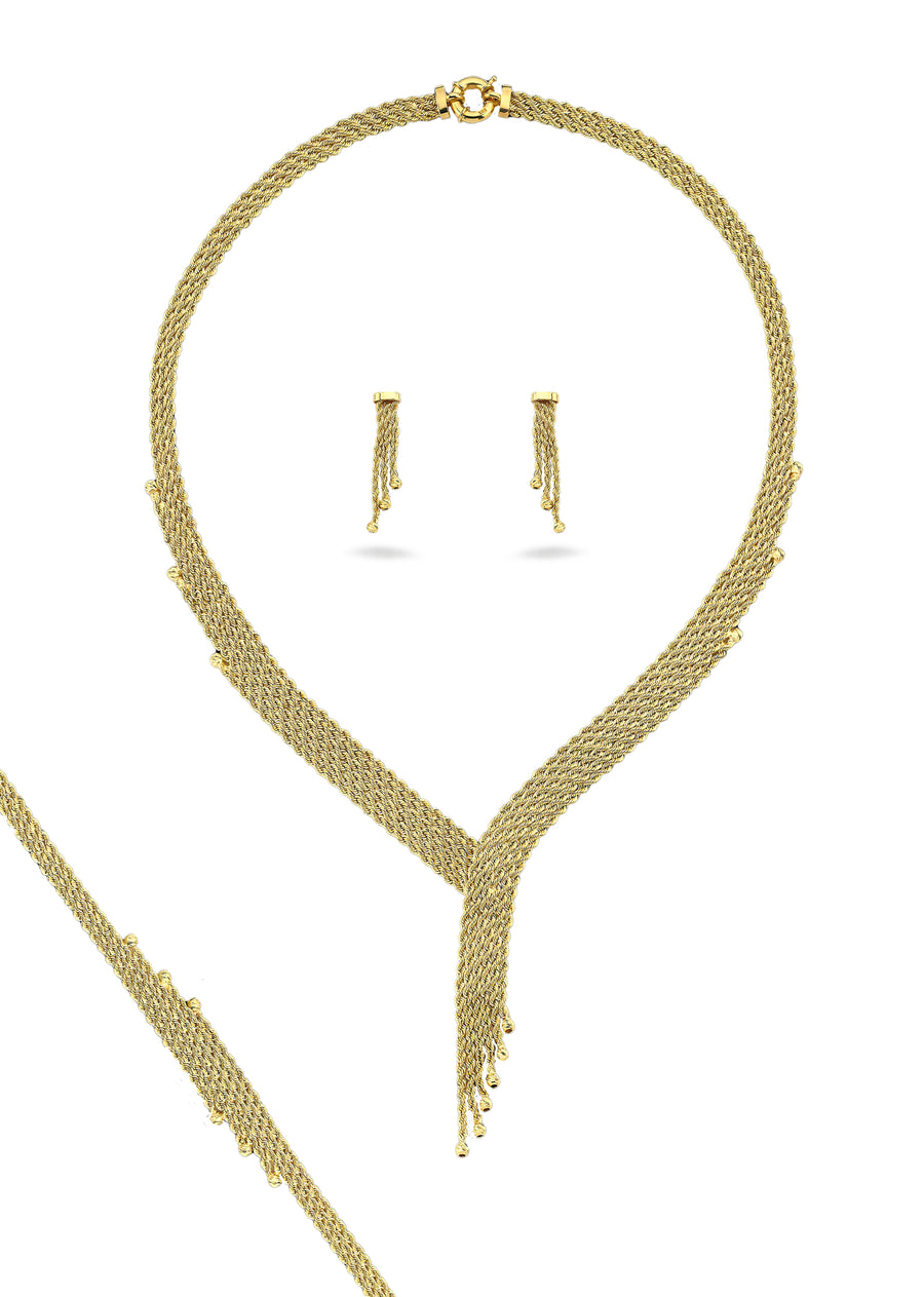 Parure de mariée Perla en or 18 carats - Maison Isor