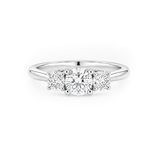 Solitaire Rania - Or Blanc Palladié