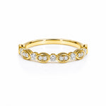 Alliance Siena en or jaune sertie de diamants — Maison Isor