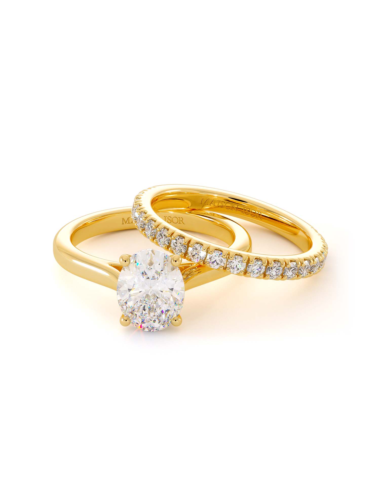 Duo de bagues Hailey en or 18 carats - Maison Isor