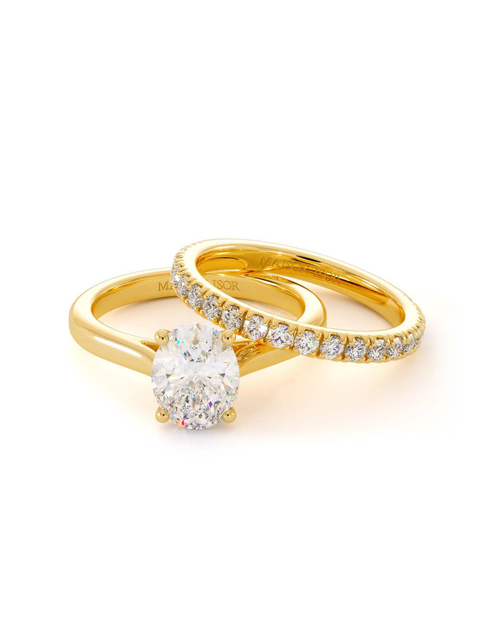 Duo de bagues Hailey en or 18 carats - Maison Isor