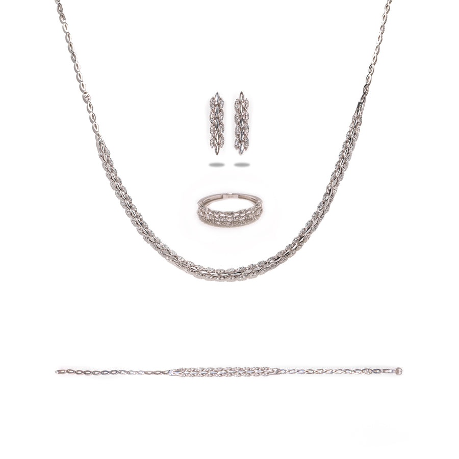 Parure Danica - Or Blanc