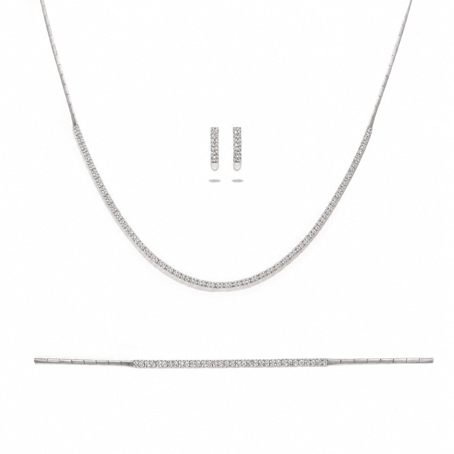 Parure Vera - Or Blanc