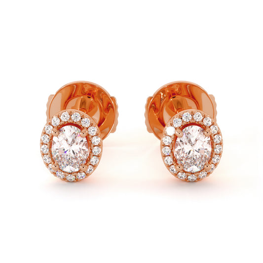 Boucle D'oreille Orchid - Or Rose