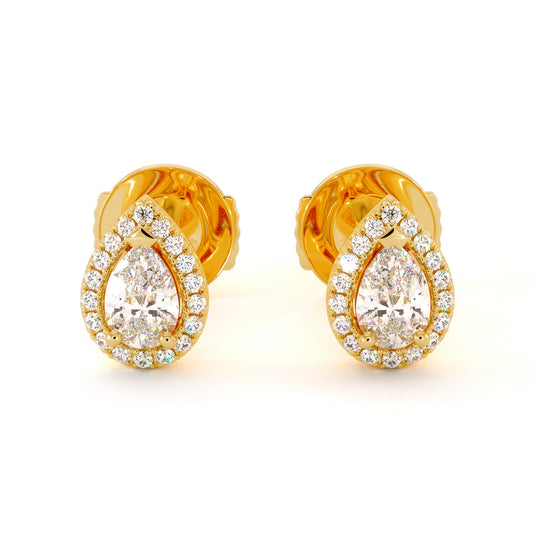 Boucle D'oreille Lime - Or Jaune
