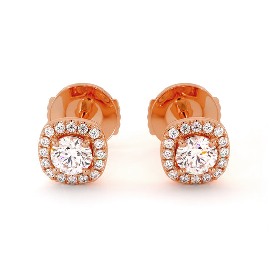 Boucle D'oreille Pansy - Or Rose