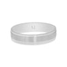 Packshot de l'alliance Edvin en or blanc pour homme