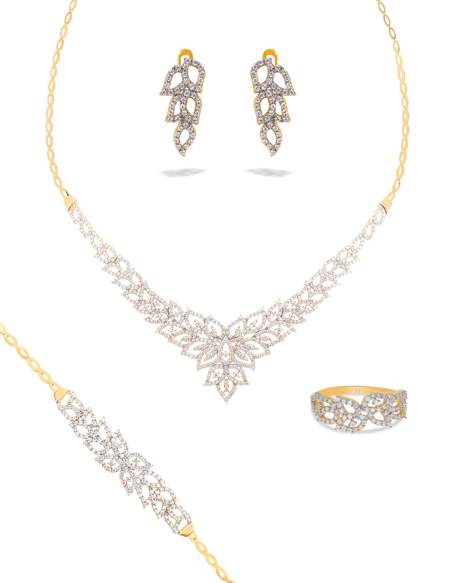 Parure de mariée Alyssa en or 18 carats - Maison Isor