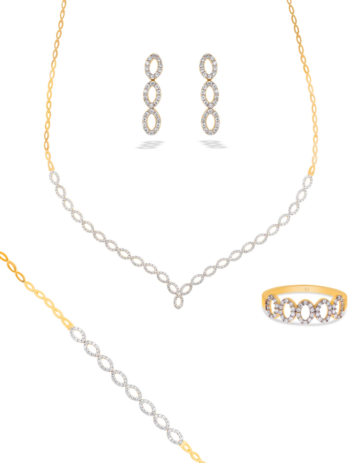 Parure de mariée Calix en or 18 carats - Maison Isor