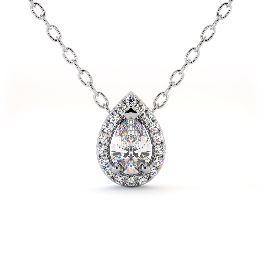 Collier Anastasia - Or Blanc Palladié
