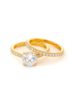Duo de bagues Côme en or 18 carats - Maison Isor