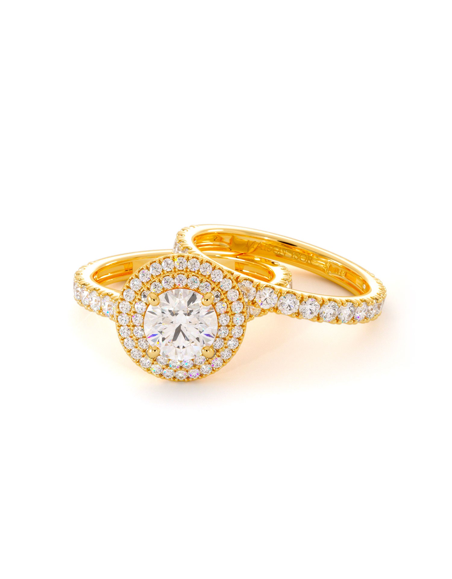 Duo de bagues Orphée en or 18 carats - Maison Isor
