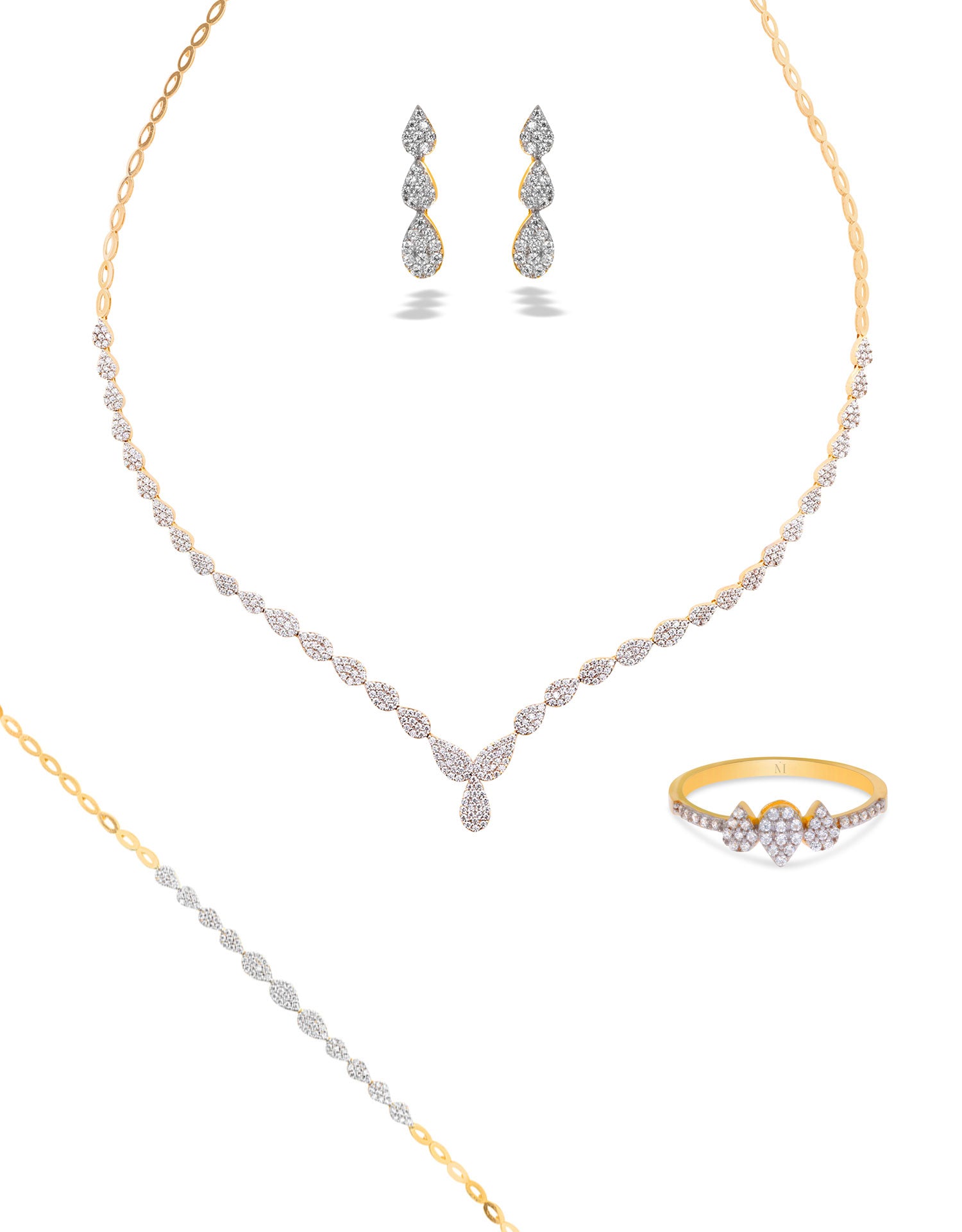 Parure de mariée Holly en or 18 carats - Maison Isor