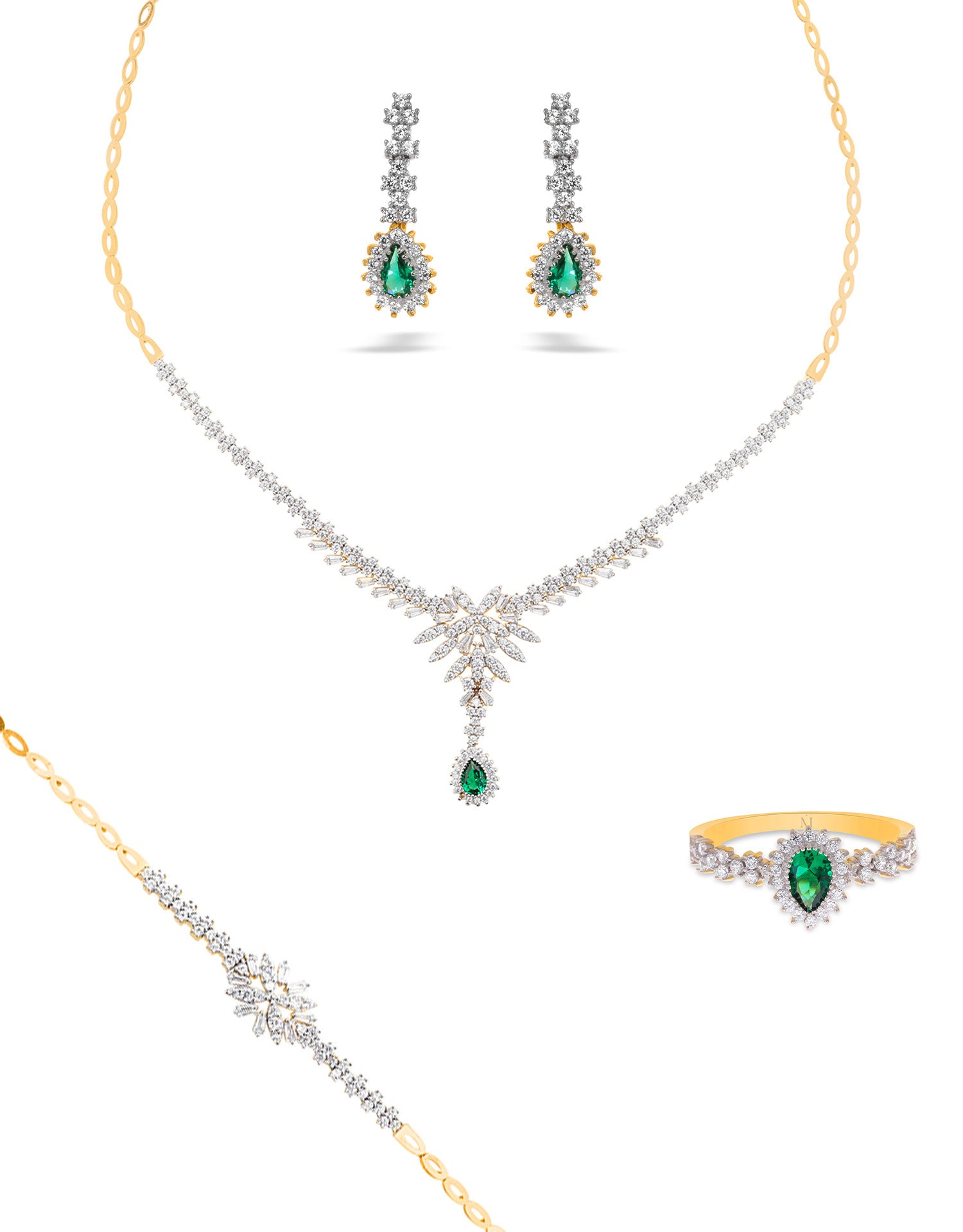 Parure de mariée Iris en or 18 carats - Maison Isor