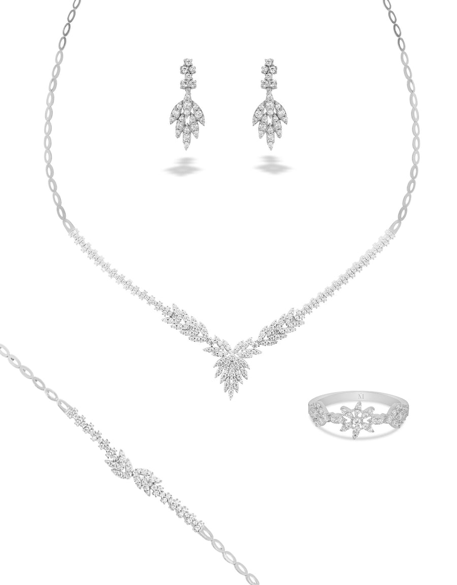 Parure Xiora - Or Blanc