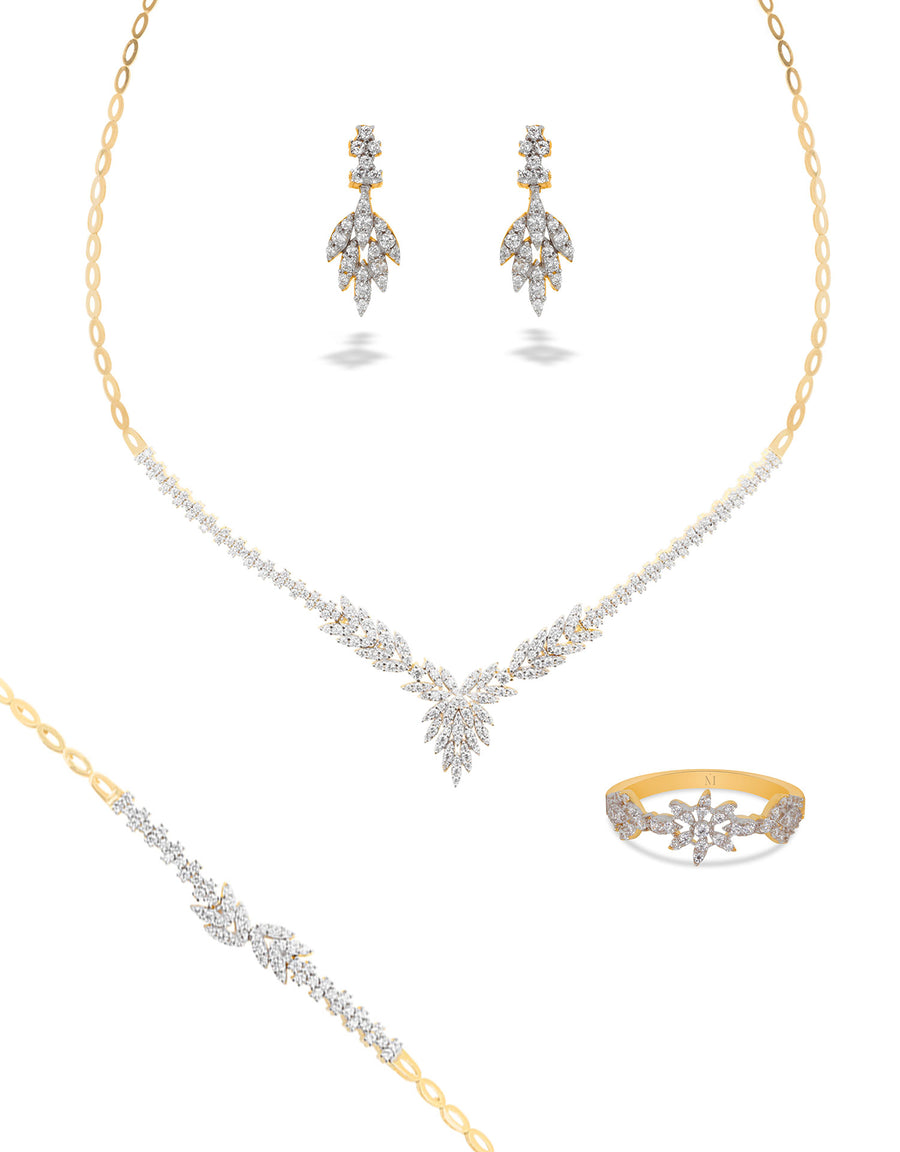 Parure de mariée Xiora en or 18 carats - Maison Isor