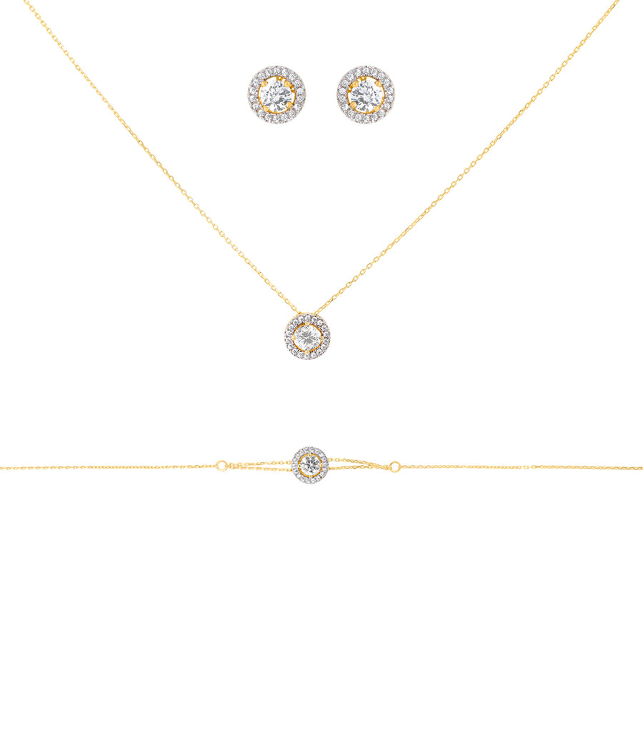 Parure de mariée Airi en or 18 carats - Maison Isor