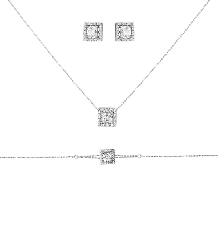 Parure Akira - Or Blanc