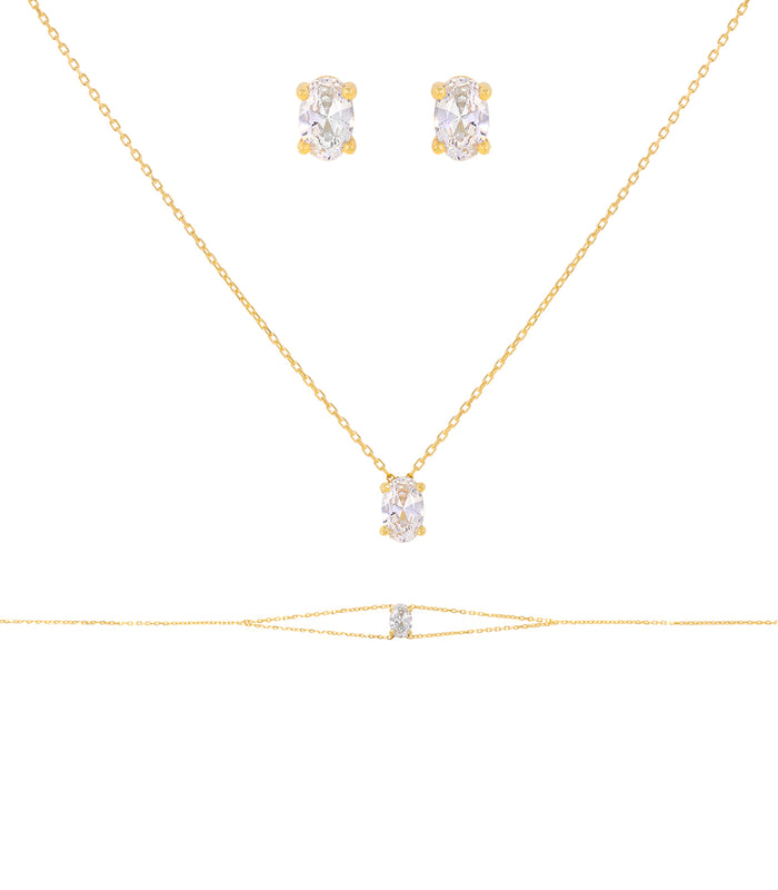 Parure de mariée Clara en or 18 carats - Maison Isor
