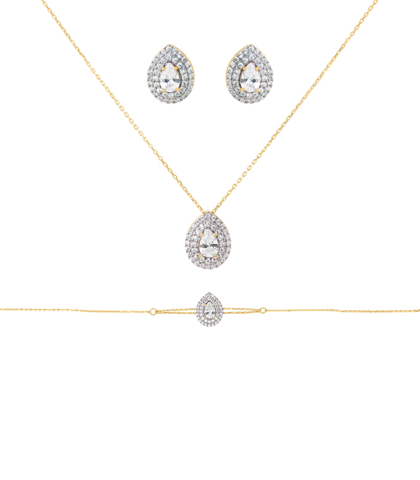 Parure de mariée Emi en or 18 carats - Maison Isor