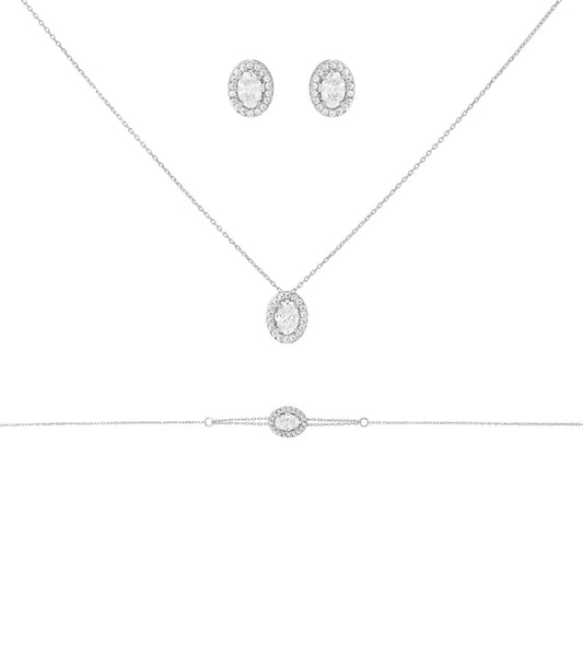 Parure Fuji - Or Blanc