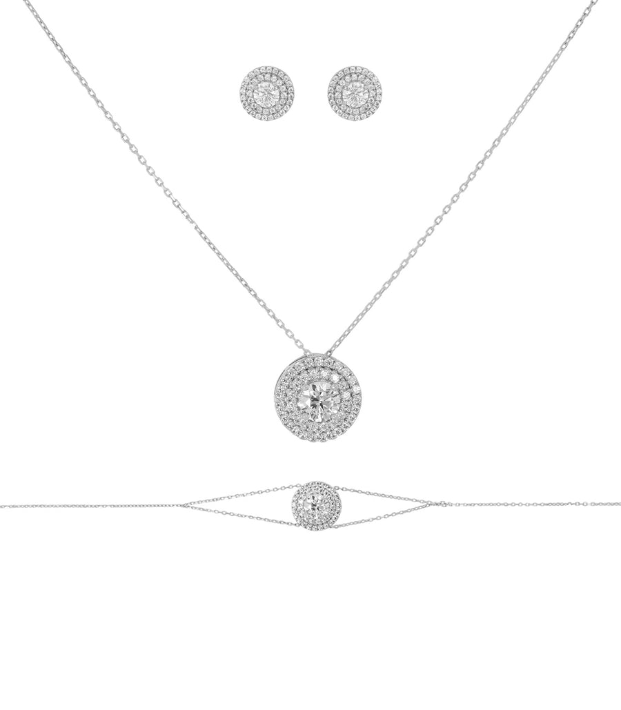 Parure Lora - Or Blanc