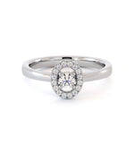 Bague de fiançailles Roya, solitaire diamant en or 18 carats - Maison Isor